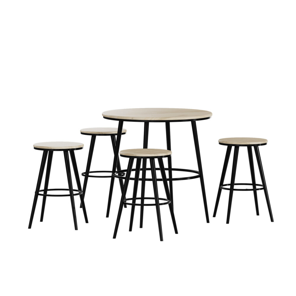 שולחן בר משולב 4 כיסאות דגם מלאווי