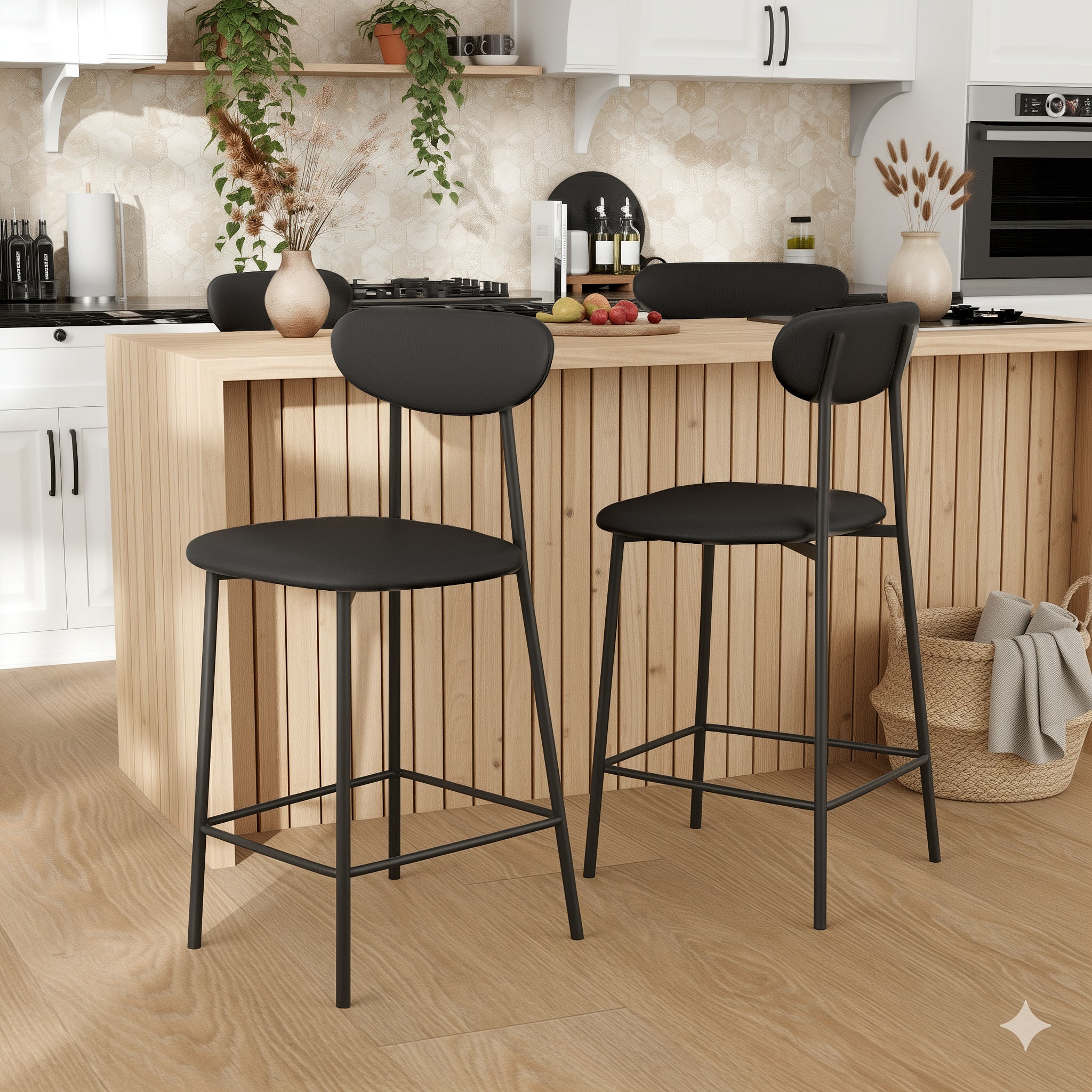 רביעיית כיסאות בר מודרניים דגם מרסיי– צבעים לבחירה