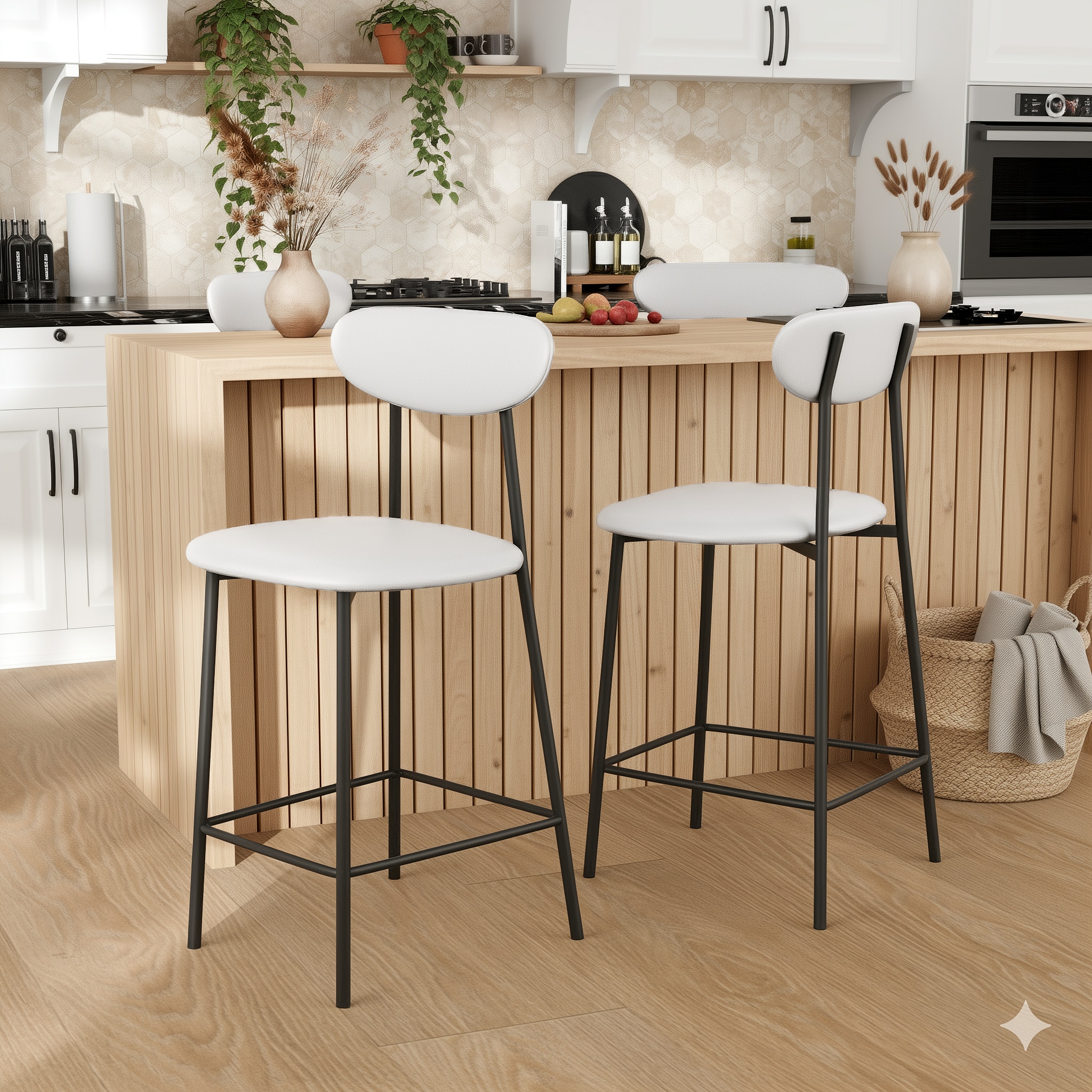 רביעיית כיסאות בר מודרניים דגם מרסיי– צבעים לבחירה