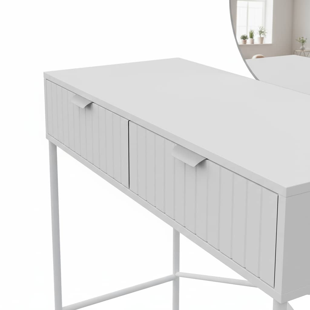 שידת איפור אלגנטית משולבת מראה דגם מילאן שידת איפור אלגנטית משולבת מראה דגם מילאן